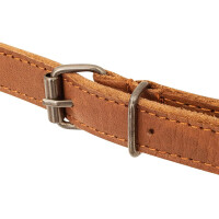 Bøffellæderforklæde med nakkestrop