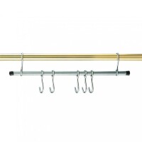 Teltstang Garderobestang med 5 Kroge