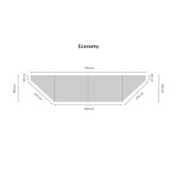 Solsejl - SÆT - til Economy Teltanhænger