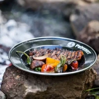 Petromax Emaljetallerken sort 2 stykker