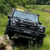 LED-bar på taget over forruden