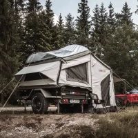 Teltanhænger Tagtelt / Tropetag til teltanhænger