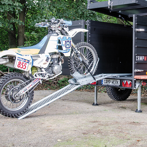 Aluminiumrampe Mål: **185x30 cm**